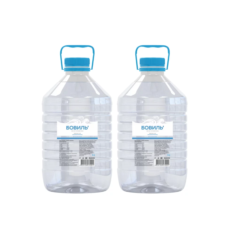 Вода питьевая «Бовиль' Премиум» негазированная, ПЭТ, 5х2 шт